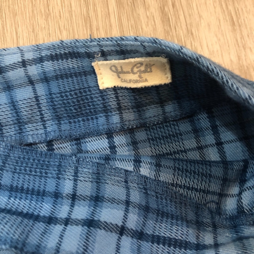 JOHN GALT/BRANDY MELVILLE BLUE PLAID EMERSON SKIRT - Picture 3 of 3